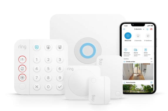 Ring Alarm Kit 5 pi&egrave;ces 2e g&eacute;n&eacute;ration avec station de base et clavier